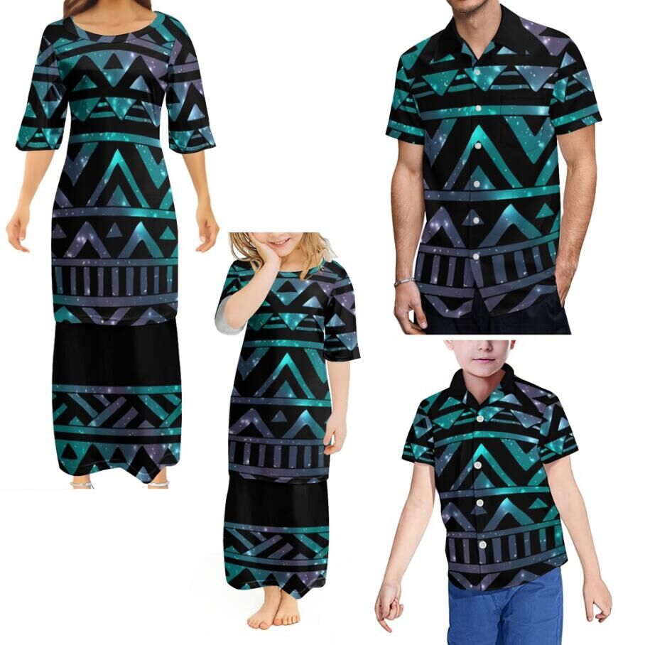 Plant Parent T Shirt - Семейный образ Полинезии, Puletasi, подходящие платья