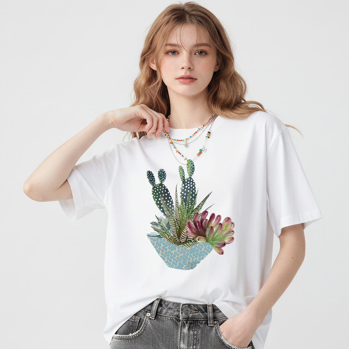 Модная женская футболка с прин – обзор и цена Plant Parent T Shirt